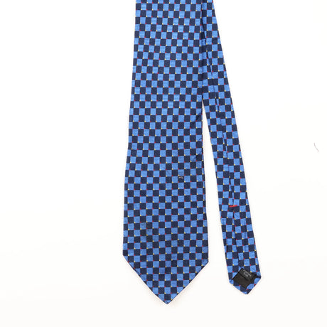 Front Detail of Vintage Bugatti Check Patterned Tie