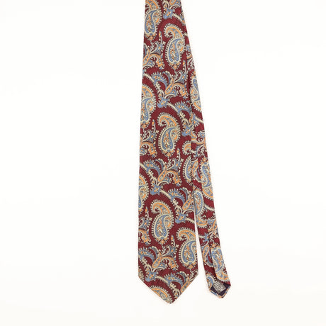 Front of Vintage 1990's Paisley Patterned Tie