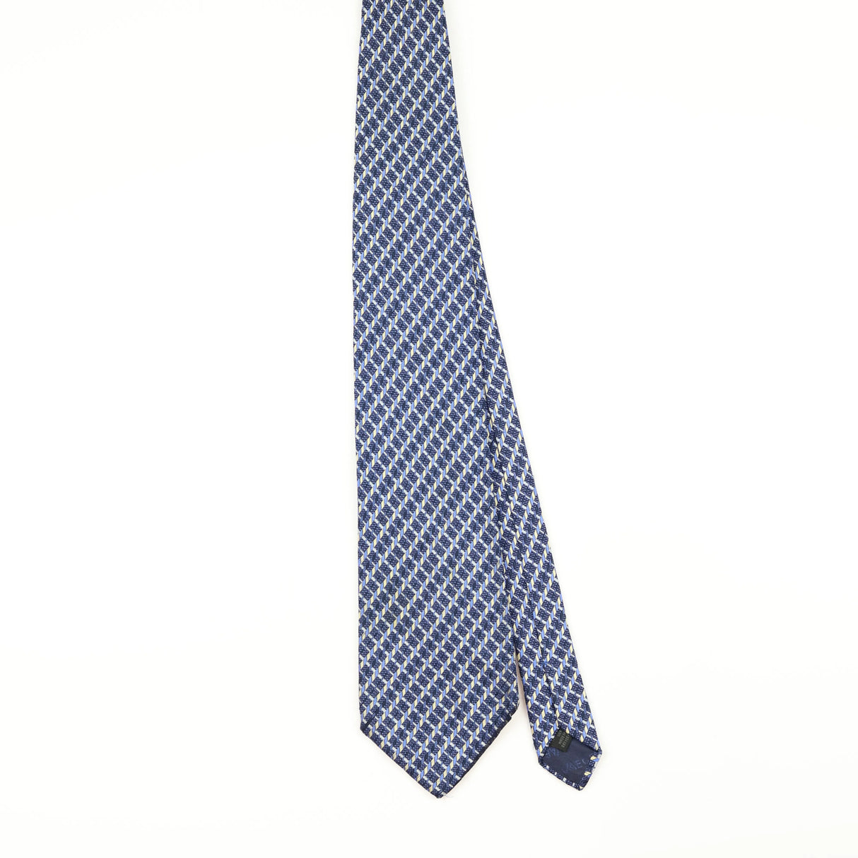 Front of Vintage 1990's Jaeger Geometric Patterned Tie