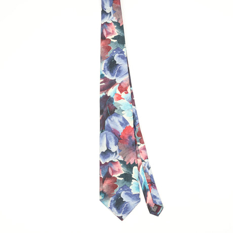 Front Front of Vintage 1990's Manhattan Floral Patterned Tie