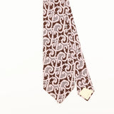 Front Detail of Vintage 1990's Nina Ricci Geometric Patterned Tie