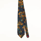 Front of Vintage 1990's Stafford Leaves Abstract Patterned Tie