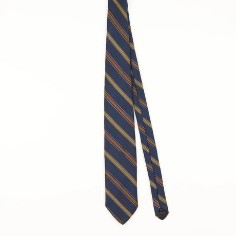 Front of Vintage Lanvin Repp Striped Patterned Tie