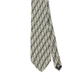 Front Detail of Vintage 1990's Geoffrey Beene Geometric Patterned Tie