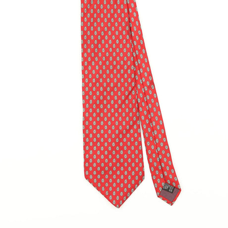 Front Detail of Vintage 1990's Tie Rack Angelo Bosani Paisley Patterned Tie