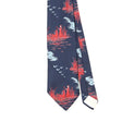 Front Front Detail of Vintage 1980's Fishing Abstract Patterned Tie