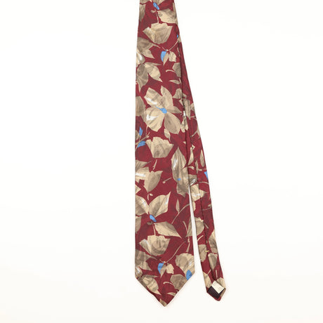 Front of Vintage 1990's Wembley Floral Patterned Tie