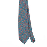 Front Front Detail of Vintage 1990's Robert Talbott Foulard Paisley Patterned Tie