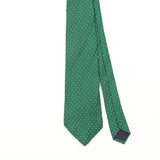 Front Detail of Vintage 1990's Guy Laroche Polka Dot Patterned Tie