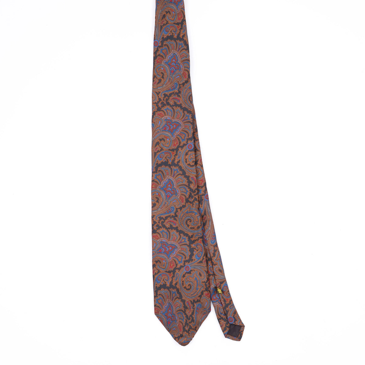 Front Front of Vintage 1990's John Ashford Paisley Patterned Tie