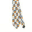Front Front Detail of Vintage Scooby Doo Cartoon Patterned Tie