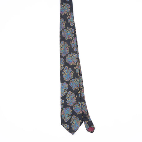 Front Front of Vintage 1990's Bert Pulitzer Paisley Patterned Tie