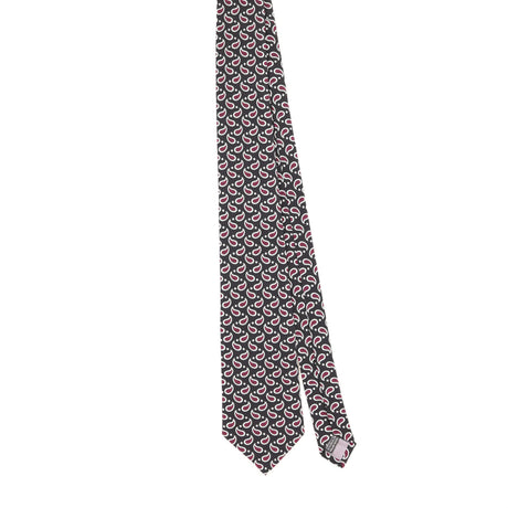 Front Front of Vintage 1990's Tie Rack Charleston Paisley Patterned Tie