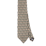 Front Front Detail of Vintage 1990's Croft & Barrow Geometric Patterned Tie