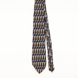 Front of Vintage 1990's Stafford Geometric Patterned Tie