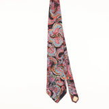 Front of Vintage 1990's Christian Dior Paisley Patterned Tie