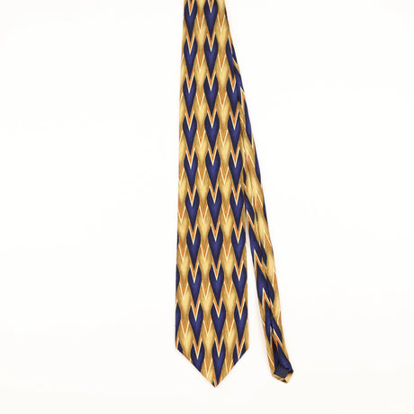 Front of Vintage 1990's Stonehenge Cocktail Collection Martini Geometric Patterned Tie