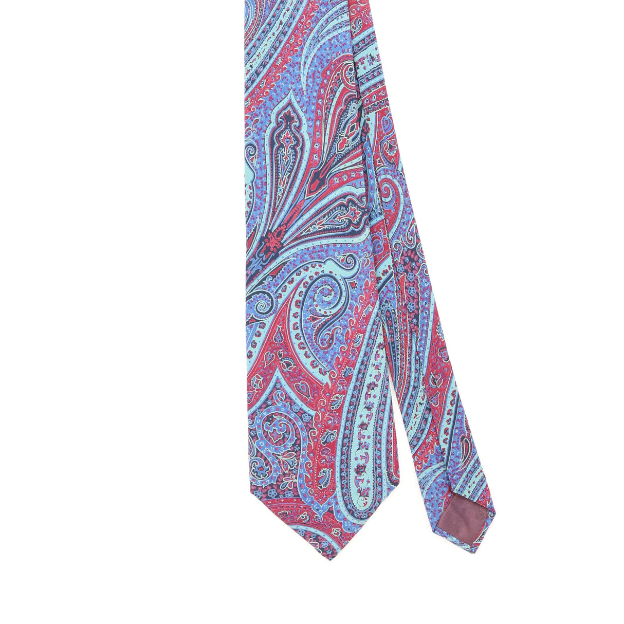 Front Detail of Vintage 1980's Nina Ricci Paisley Patterned Tie