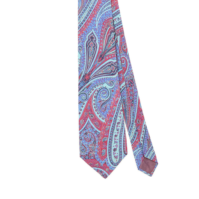 Front Detail of Vintage 1980's Nina Ricci Paisley Patterned Tie