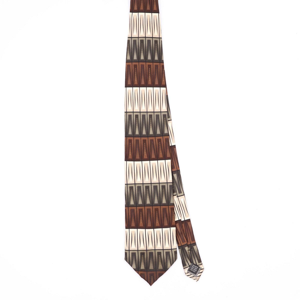 Front Front of Vintage Haggar Geometric Patterned Tie