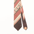 Front Detail of Vintage 1990's Ted Lapidus Striped Patterned Tie