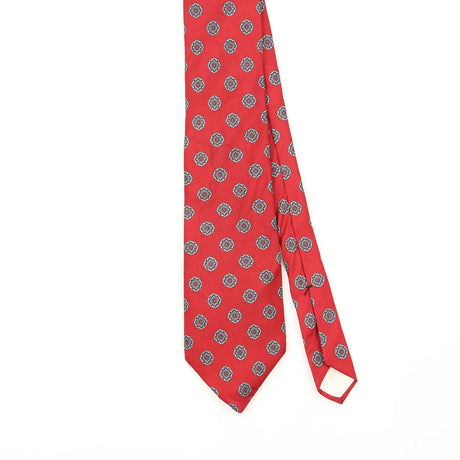 Front Front Detail of Vintage 1990's Guy Laroche Geometric Patterned Tie