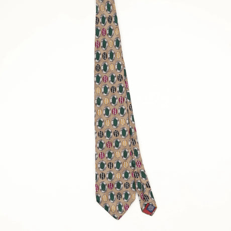Front Front of Vintage 1990's Geometric Patterned Tie
