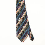 Front Front Detail of Vintage 1990's Disney Donald Duck Striped Patterned Tie