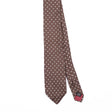 Front Front Detail of Vintage 1980's Foulard Geometric Patterned Tie