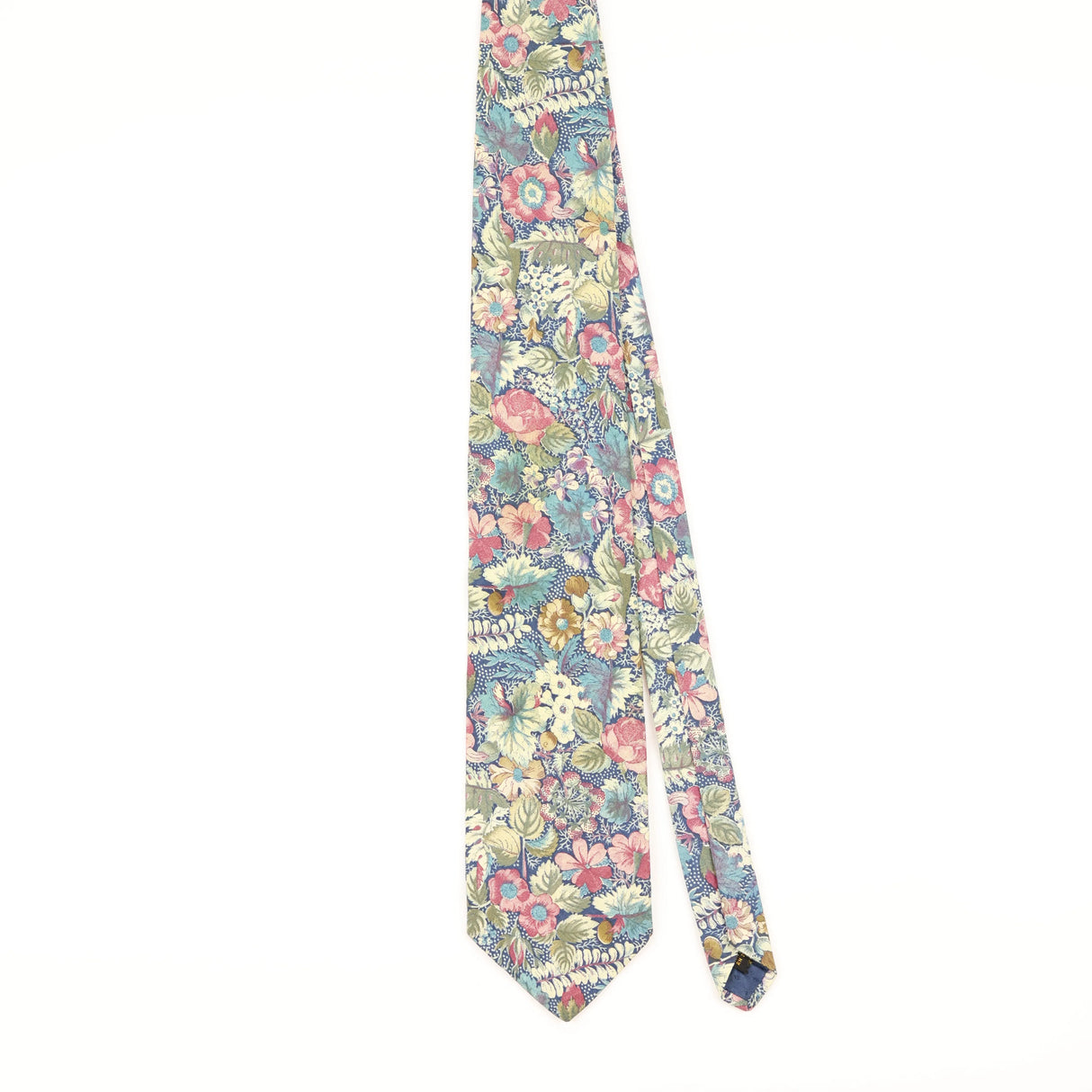 Front of Vintage 1990's Jos. A. Bank Floral Patterned Tie