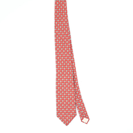 Front Front of Vintage 1980's Aquascutum Foulard Geometric Patterned Tie