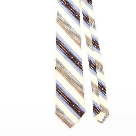 Front Detail of Vintage Striped Patterned Tie