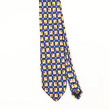 Front Front Detail of Vintage 1990's Geometric Patterned Tie