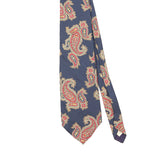 Front Detail of Vintage 1990's Paisley Patterned Tie