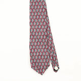 Front Front Detail of Vintage 1990's Harvé Benard Geometric Patterned Tie