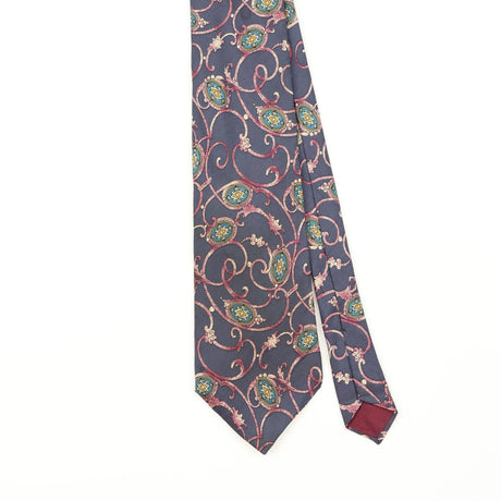 Front Detail of Vintage 1990's Boston Traders Geometric Patterned Tie