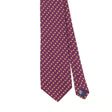 Front Detail of Vintage 1990's Ralph Lauren Flowers Geometric Patterned Tie