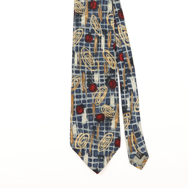 Front Detail of Vintage J.T. Beckett Abstract Patterned Tie
