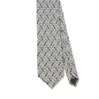 Front Front Detail of Vintage 1990's Geometric Patterned Tie