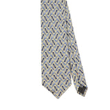 Front Front Detail of Vintage 1990's Geometric Patterned Tie