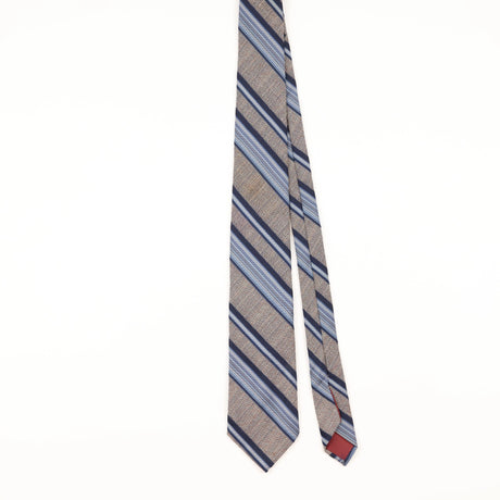Front of Vintage Repp Striped Patterned Tie