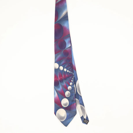 Front Front of Vintage 1990's Circles Geometric Patterned Tie