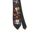 Front Front Detail of Vintage 1990's Looney Tunes Cartoon Patterned Tie