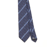 Front Detail of Vintage 1990's Giorgio Armani Geometric Patterned Tie