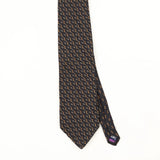 Front Front Detail of Vintage Nautica Geometric Patterned Tie