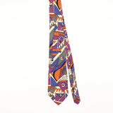 Front of Vintage 1990's Abstract Patterned Tie