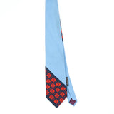 Front Front of Vintage 1980's J. C. Penney Split Check Geometric Patterned Tie