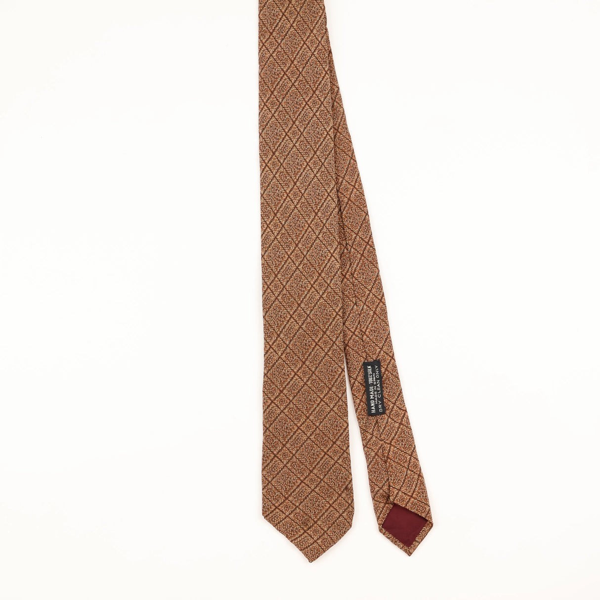 Front of Vintage 1990's Plaids & Checks Patterned Tie