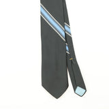 Front Detail of Vintage 1980's Wembley Striped Patterned Tie