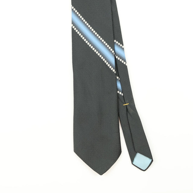 Front Detail of Vintage 1980's Wembley Striped Patterned Tie